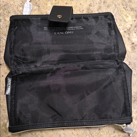 Lancome Black Textured Cosmetic Bag - Picture 2 of 2